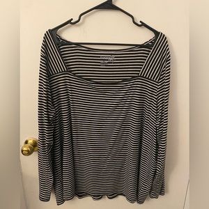 Square neck blouse